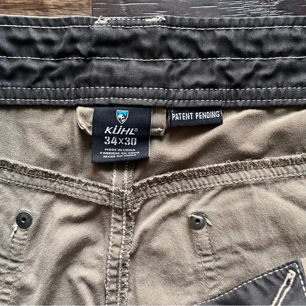 Kuhl Radikl 5109 khaki outdoor hiking athletic pants 34x30 act 33x29 gorp *READ - Picture 4 of 16